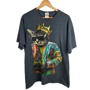 Everyday Struggle The Notorious B.I.G. Cat Coogie Jacket Tee Shirt Mens Large